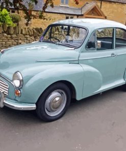 Grey Morris Minor Car Diamond Painting