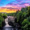 High Force Waterfall At Sunset Diamond Painting