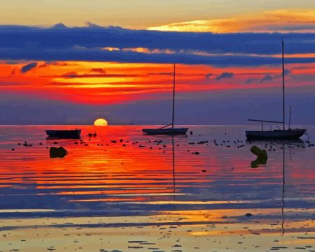 Ile De Re Sunset Diamond Painting