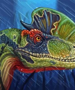 Jurassic Park Dilophosaurus Diamond Painting