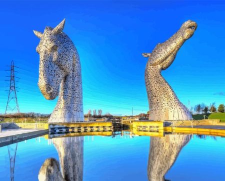Kelpies Of Scotland Diamond Painting
