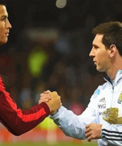 Messi And Ronaldo Diamond Painting