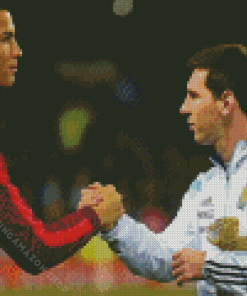 Messi And Ronaldo Diamond Painting