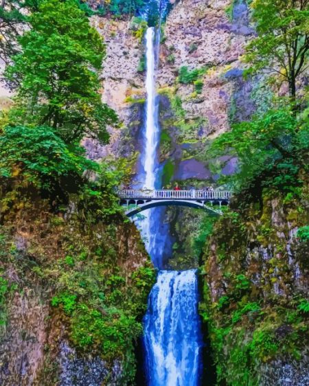 Multnomah Falls Diamond Painting