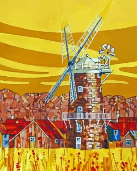 Norfolk Cley Windmill Diamond Painting