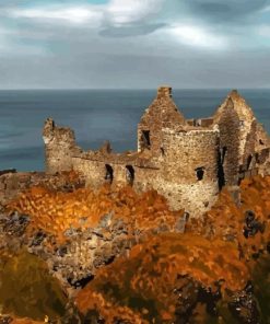 Old Castle Dunluce Diamond Painting