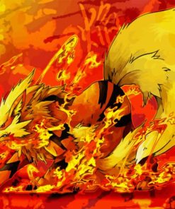 Pokemon Go Arcanine Diamond Painting