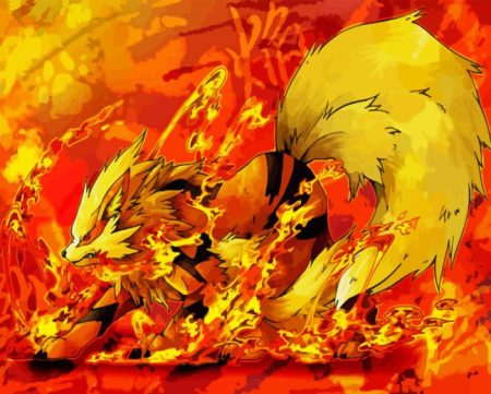 Pokemon Go Arcanine Diamond Painting