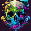 Psychedelic Skull Diamond Painting