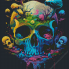 Psychedelic Skull Diamond Painting