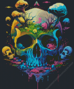 Psychedelic Skull Diamond Painting