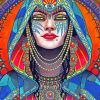 Psychedelic Woman Diamond Painting