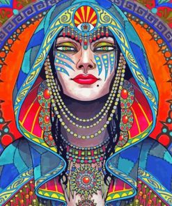 Psychedelic Woman Diamond Painting