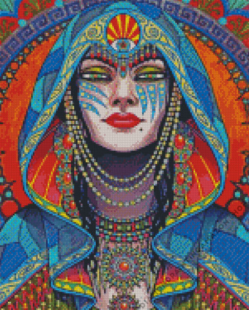 Psychedelic Woman Diamond Painting