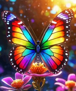 Rainbow Butterfly Diamond Painting