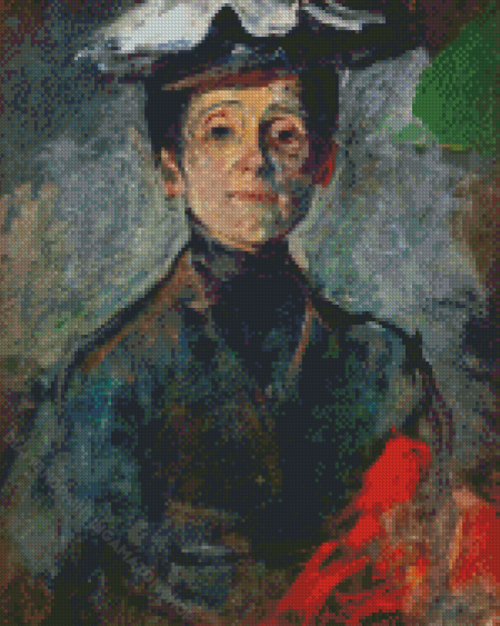 Self Portrait With Flowers Diamond Painting