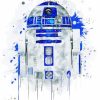 Splatter R2D2 Robot Diamond Painting