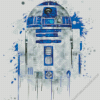 Splatter R2D2 Robot Diamond Painting