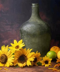 Sunflowers And Lemons Diamond Painting