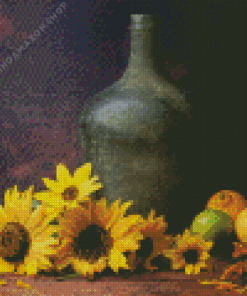 Sunflowers And Lemons Diamond Painting