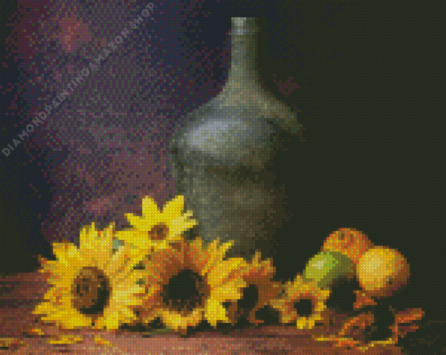 Sunflowers And Lemons Diamond Painting