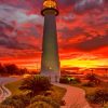 Sunset Biloxi Lighthouse Diamond Painting