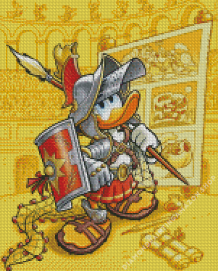The Warrior Duck Diamond Painting