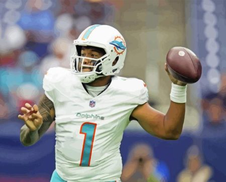 Tua Tagovailoa Football Player Diamond Painting