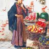 Young Lady Fruit Seller Diamond Painting