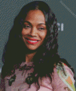 Zoe Saldana Actress Diamond Painting