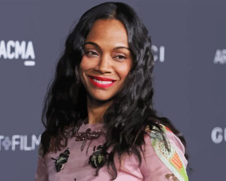 Zoe Saldana Actress Diamond Painting
