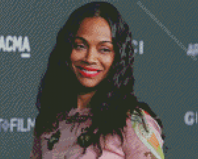 Zoe Saldana Actress Diamond Painting