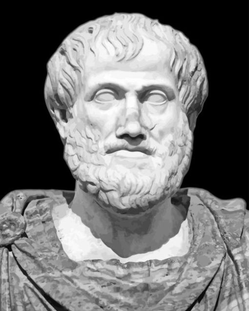 Black And White Aristotle Diamond Painting