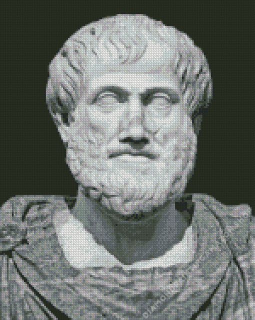 Black And White Aristotle Diamond Painting