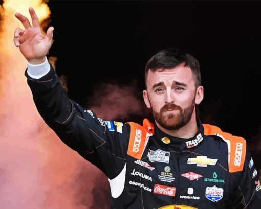 Austin Dillon Race Car Driver Diamond Painting