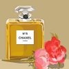 Chanel Bottle And Flowers Diamond Painting