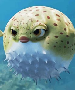 Cute Pufferfish Diamond Painting