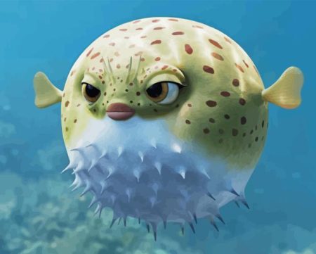 Cute Pufferfish Diamond Painting