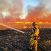 Fireman Fighting Fire Diamond Painting