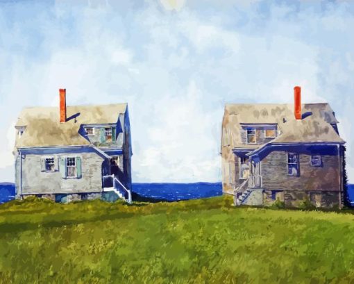 Jamie Wyeth Houses Diamond Painting