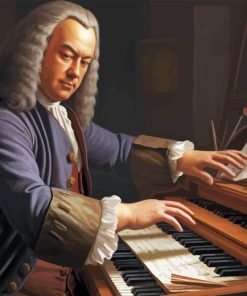 Johann Bach Pianist Diamond Painting