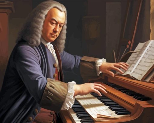 Johann Bach Pianist Diamond Painting