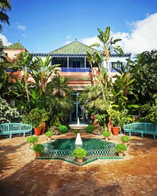 Majorelle Garden Diamond Painting