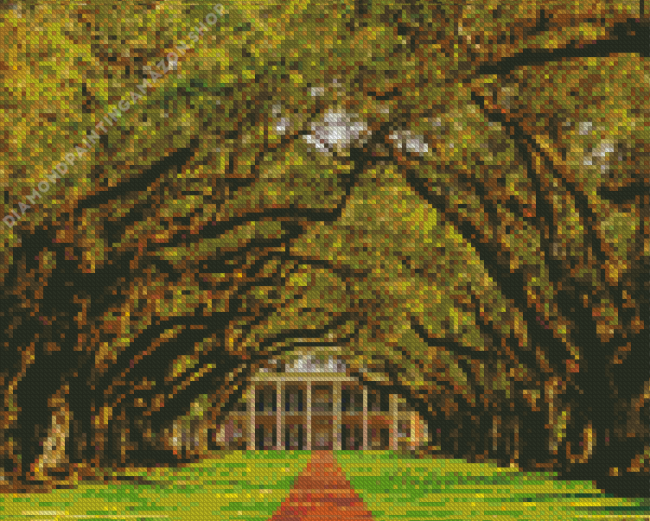 Oak Alley Plantation Diamond Painting