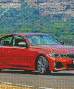 Orange Bmw 340i Diamond Painting