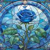 Rose With Stained Glass Diamond Painting