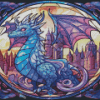 Stained Glass Dragon Diamond Painting