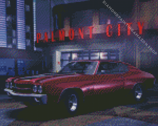 Classic Chevy Chevelle Car Diamond Painting