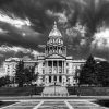 Black And White Colorado State Capitol Diamond Painting