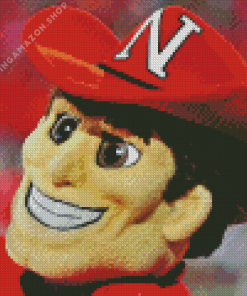 Herbie Husker Mascot Diamond Painting